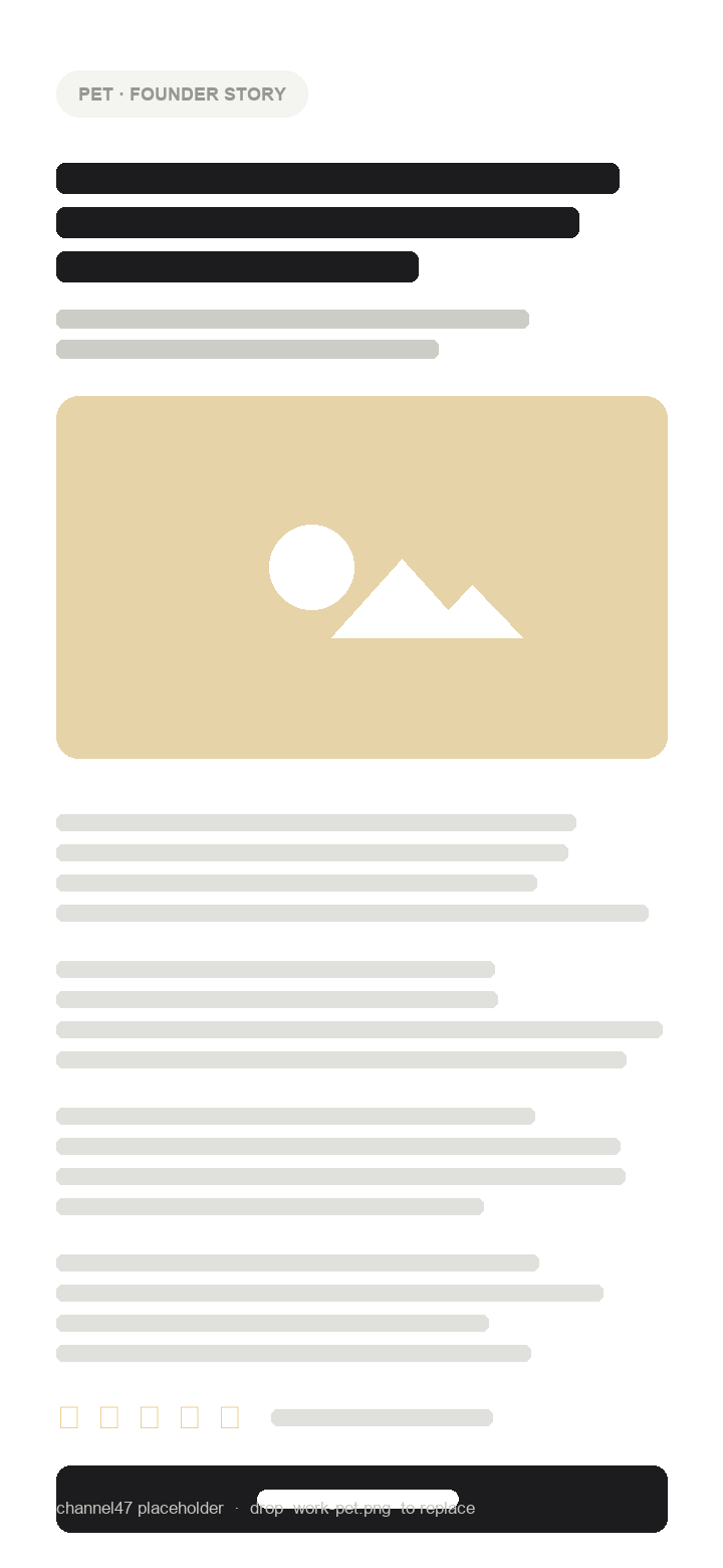 Pet advertorial